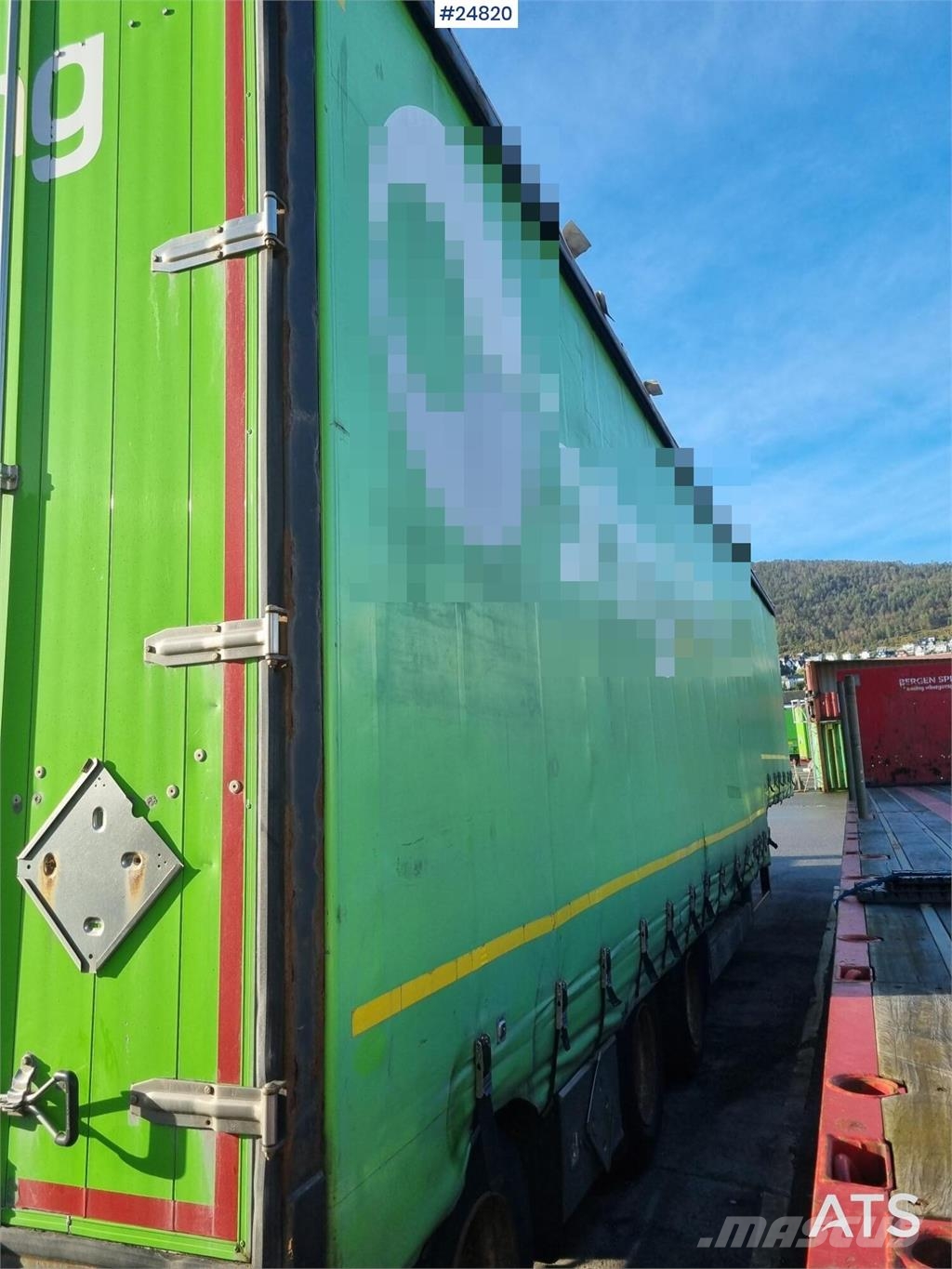 Broshuis 3 axle jumbo curtainsider trailer with doors Rimorchi centinati