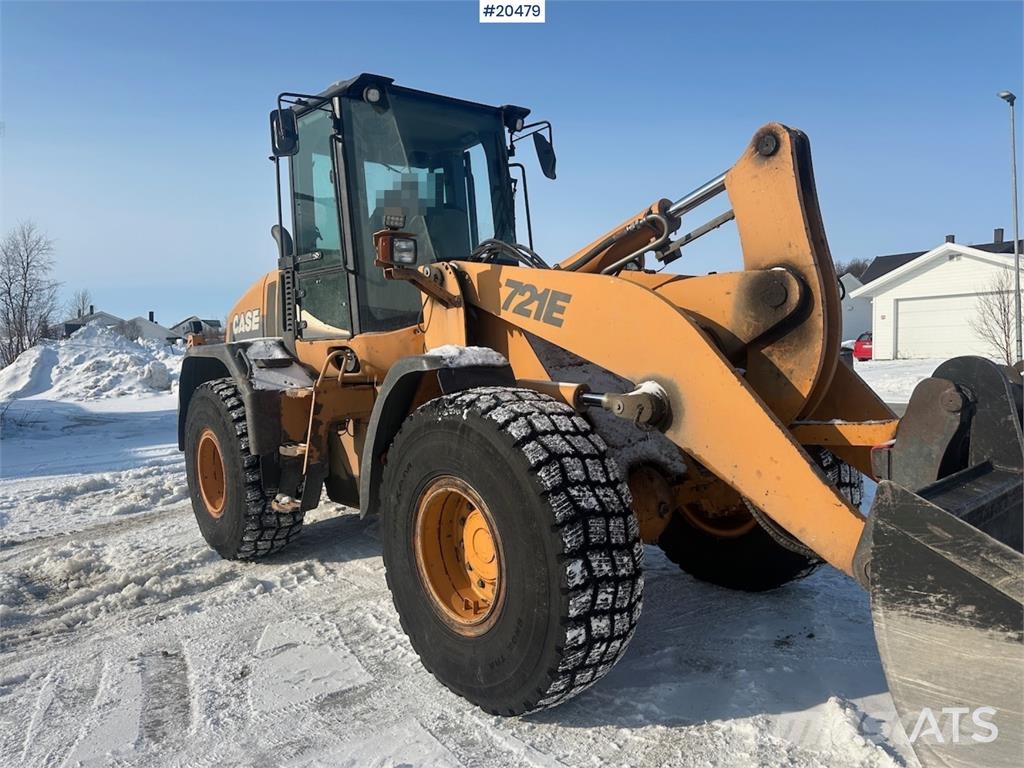 CASE 721E wheel loader w/ bucket. WATCH VIDEO. Wielladers