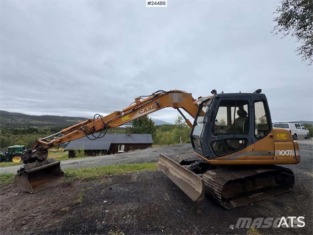 CASE 9007 Tracked Excavator w/ 2 Buckets – 4,770 Hours Lánctalpas kotrók
