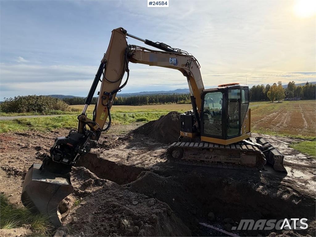 CAT 308 Tracked excavator with 3 buckets, tiltrotator Paletli ekskavatörler