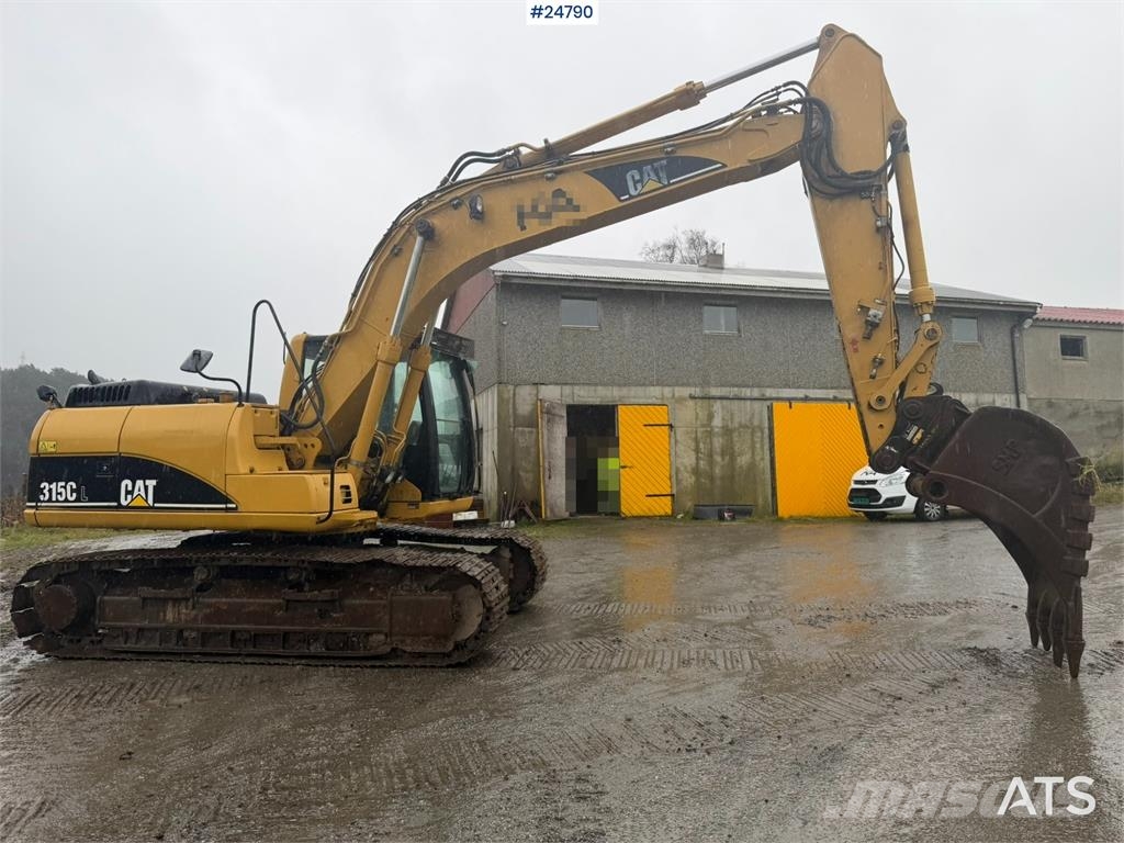 CAT 315C Excavator with digging bucket, hydraulic grad Crawler excavators