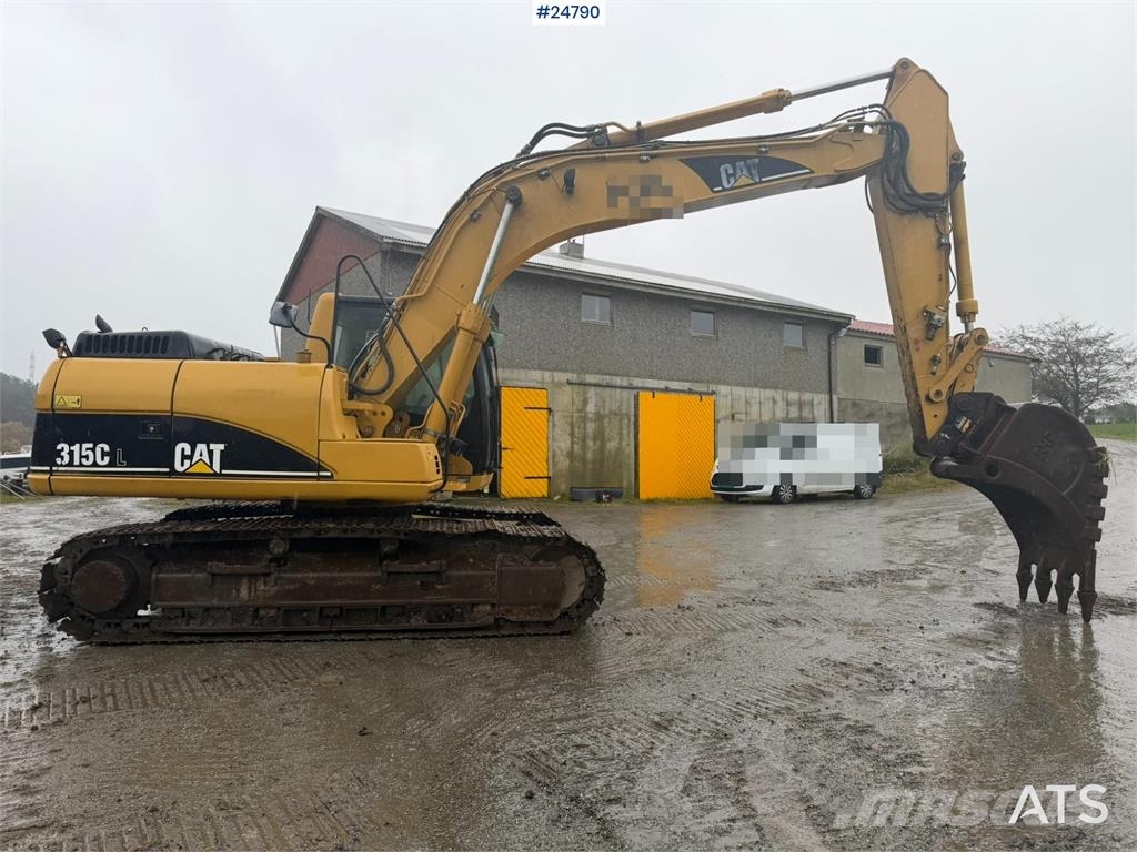 CAT 315C Excavator with digging bucket, hydraulic grad Crawler excavators
