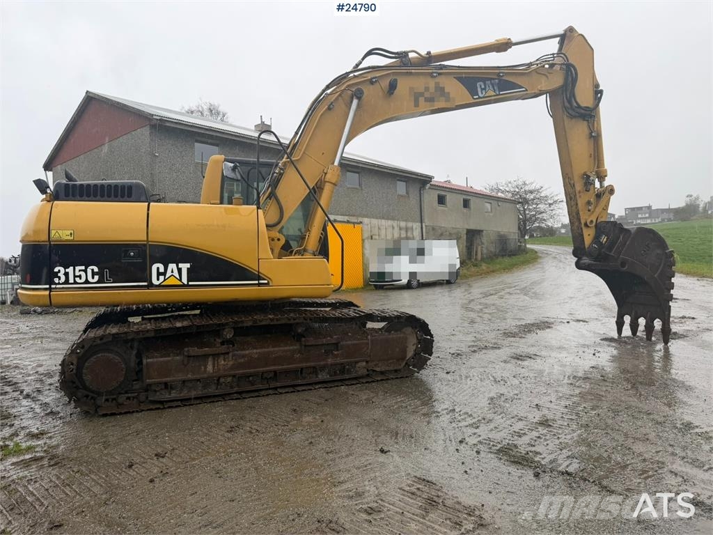 CAT 315C Excavator with digging bucket, hydraulic grad Crawler excavators