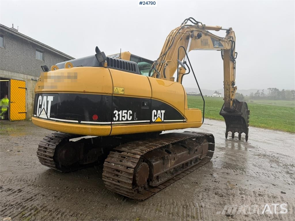 CAT 315C Excavator with digging bucket, hydraulic grad Crawler excavators