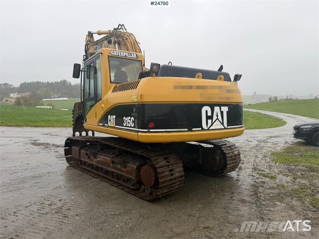 CAT 315C Excavator with digging bucket, hydraulic grad Crawler excavators