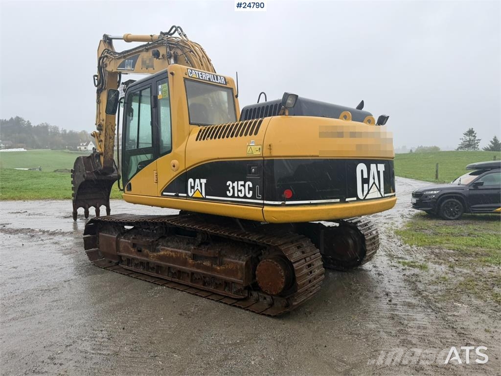 CAT 315C Excavator with digging bucket, hydraulic grad Crawler excavators