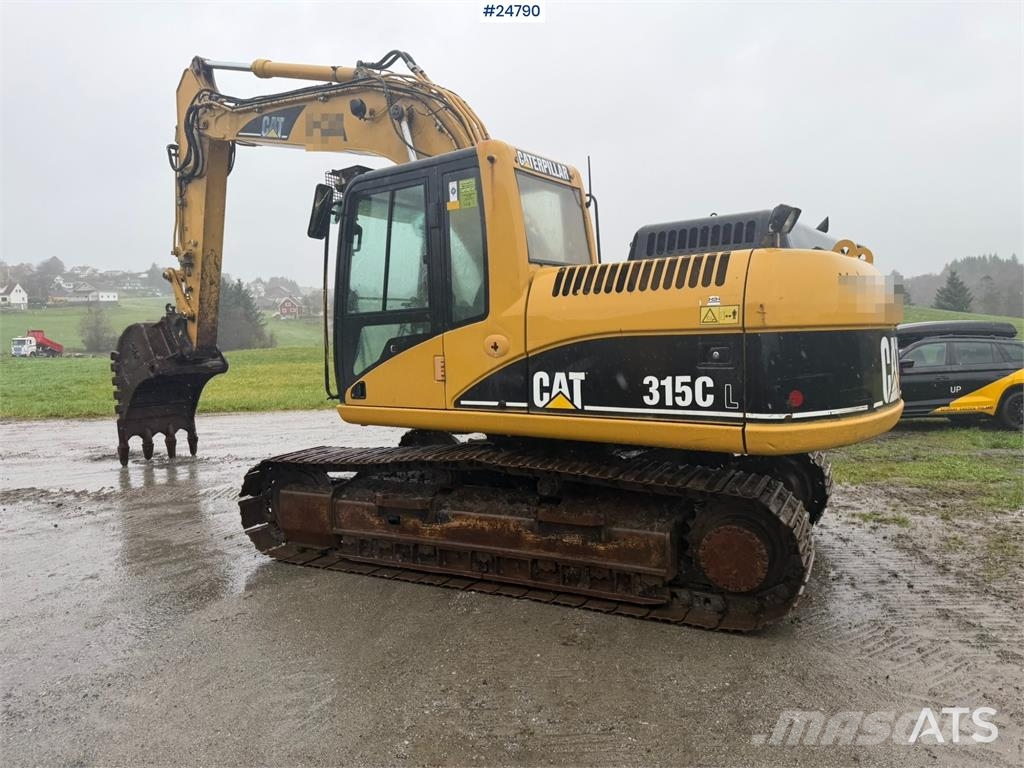 CAT 315C Excavator with digging bucket, hydraulic grad Crawler excavators