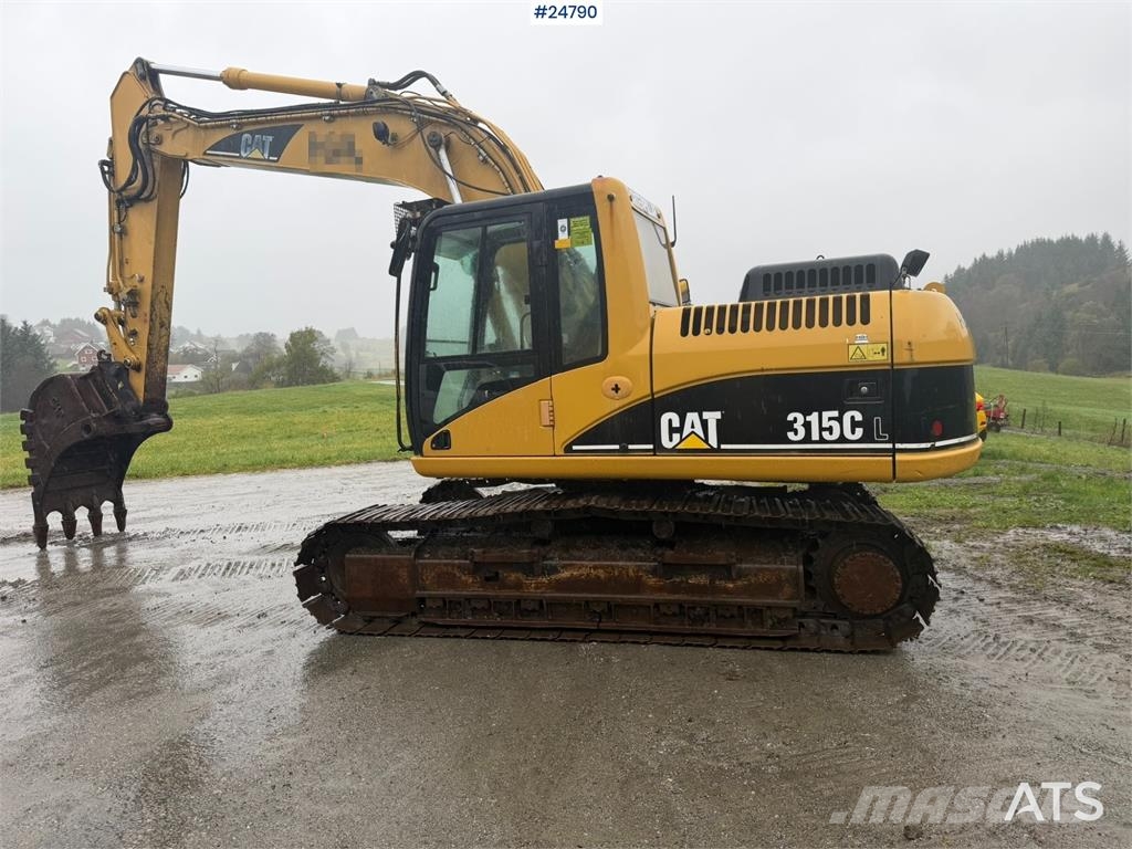 CAT 315C Excavator with digging bucket, hydraulic grad Crawler excavators