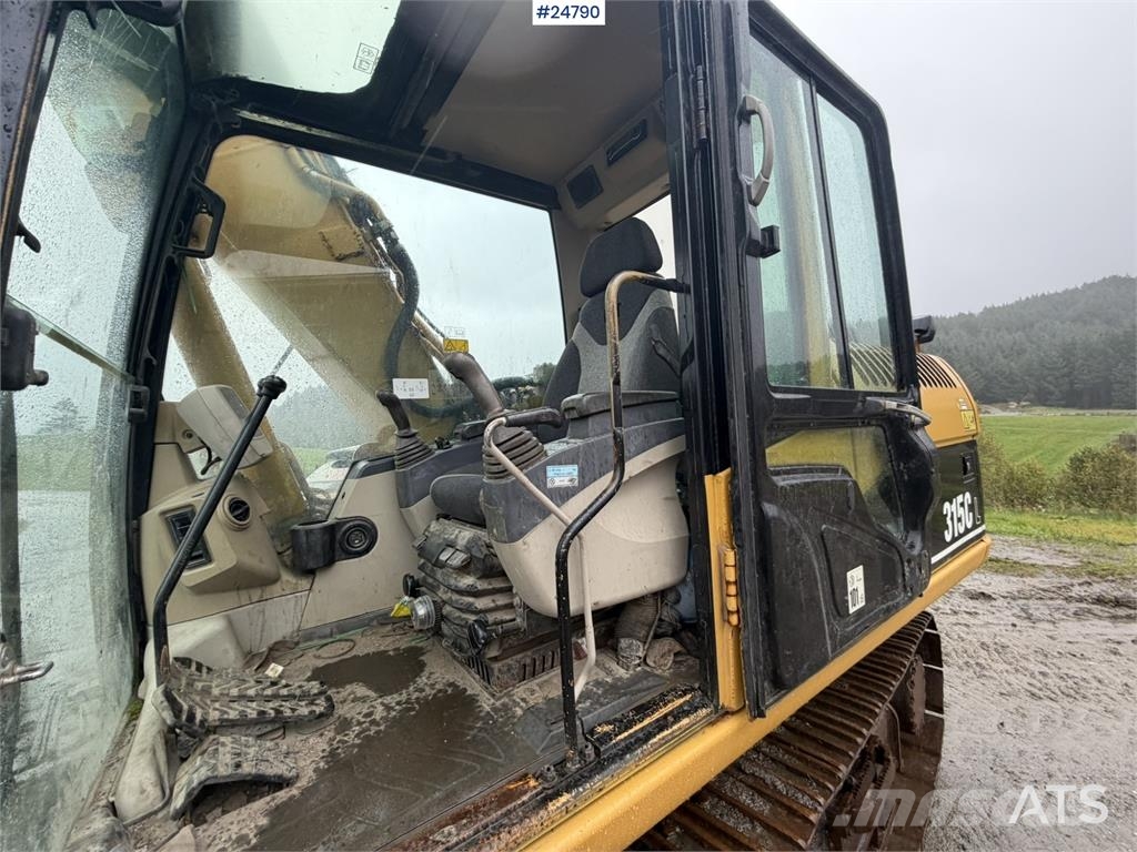 CAT 315C Excavator with digging bucket, hydraulic grad Crawler excavators