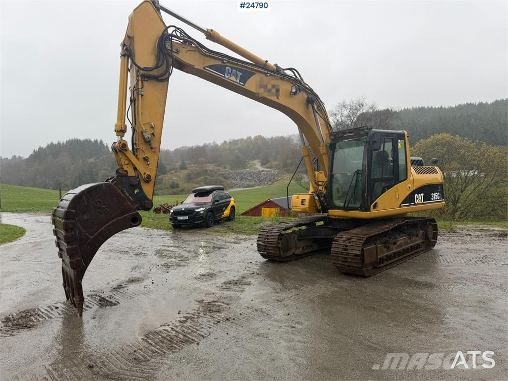 CAT 315C Excavator with digging bucket, hydraulic grad Crawler excavators