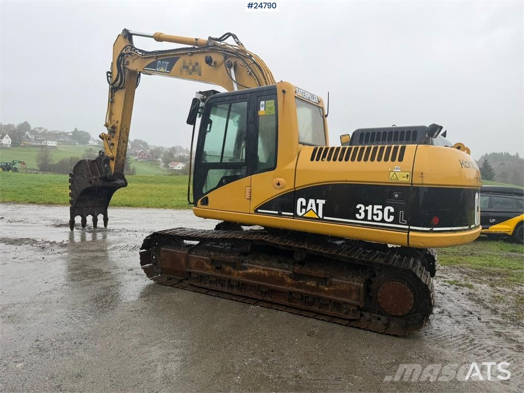 CAT 315C Excavator with digging bucket, hydraulic grad Crawler excavators