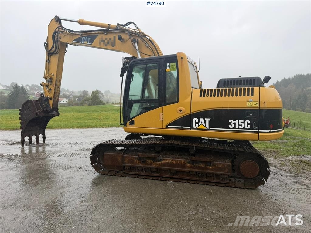 CAT 315C Excavator with digging bucket, hydraulic grad Crawler excavators