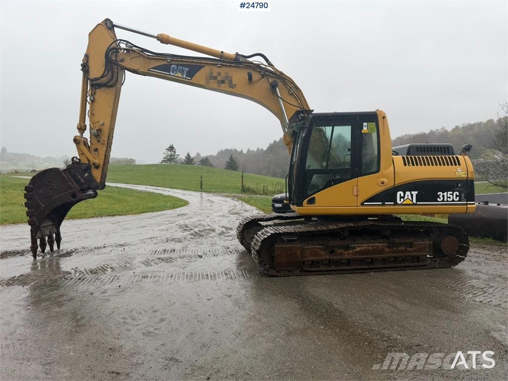 CAT 315C Excavator with digging bucket, hydraulic grad Crawler excavators