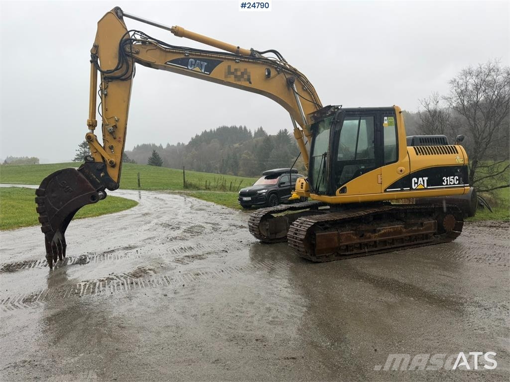 CAT 315C Excavator with digging bucket, hydraulic grad Crawler excavators
