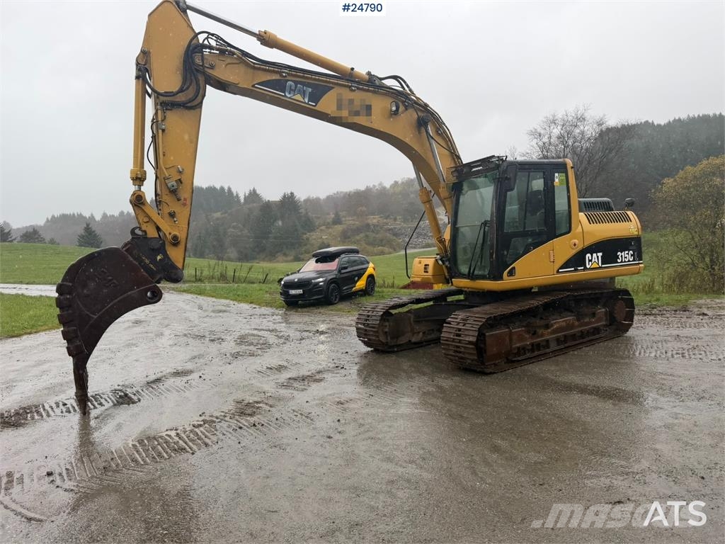 CAT 315C Excavator with digging bucket, hydraulic grad Crawler excavators