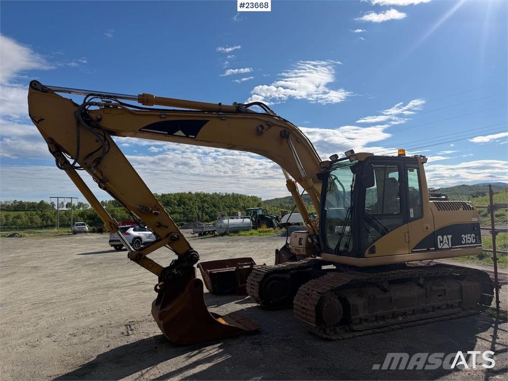 CAT 315C L excavator w/ 3 buckets and new diesel pump! حفارات زحافة