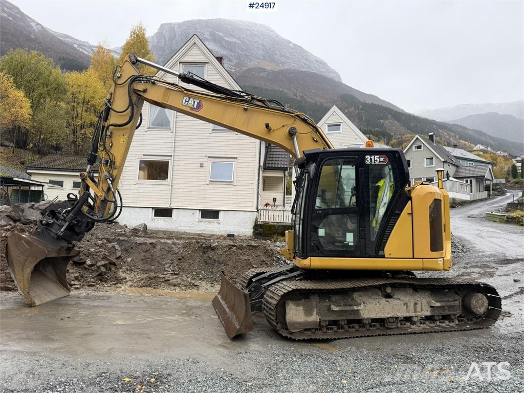 CAT 315GC Excavator with tiltrotator, grading bucket, Lánctalpas kotrók