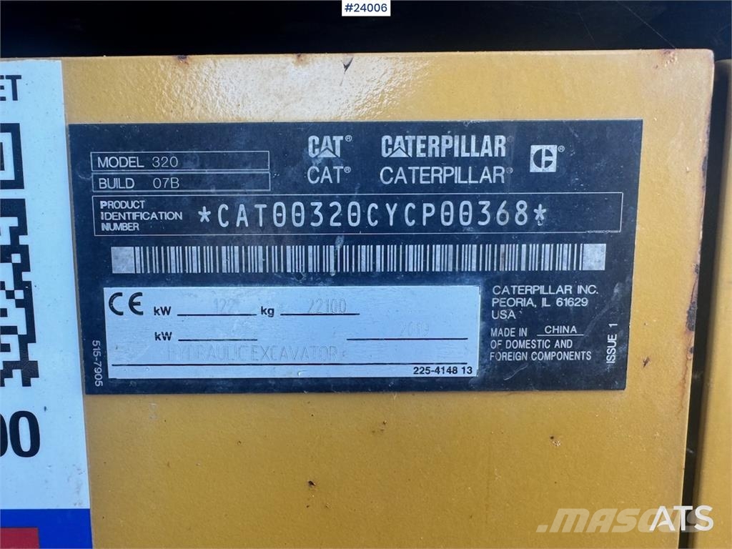 CAT 320 Excavadoras sobre orugas