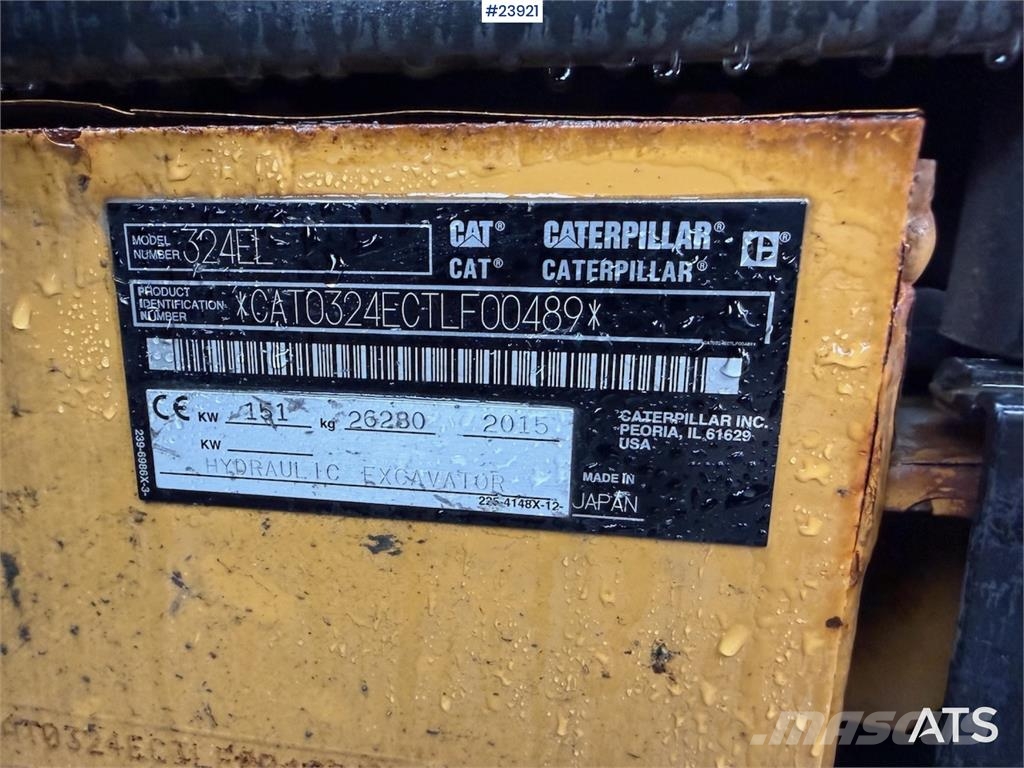 CAT 324 EL Escavatori cingolati