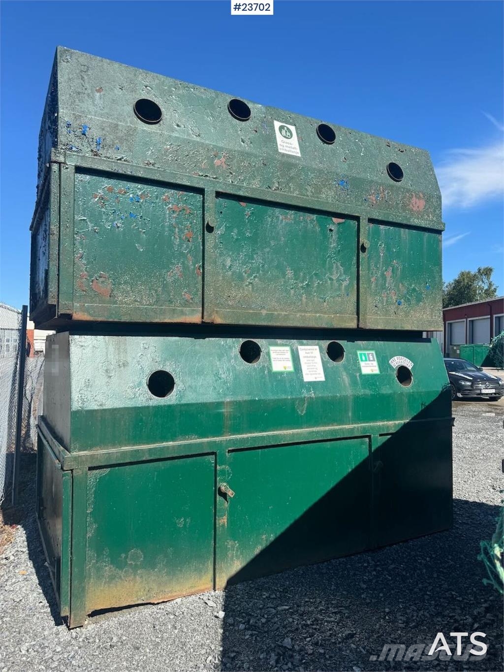 Container for glass and metal Special containers
