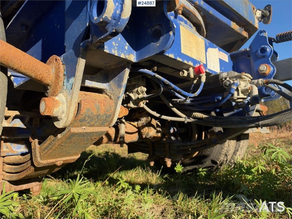 Damm machinery trailer with hydraulic ramps – Delivered Remorque surbaissée