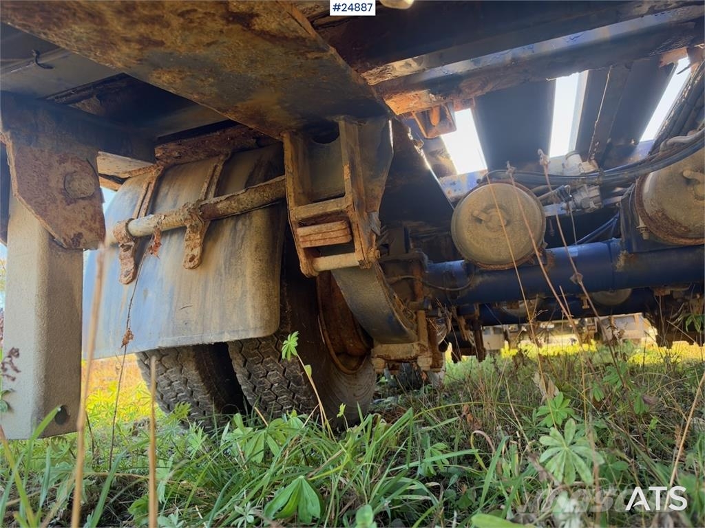 Damm machinery trailer with hydraulic ramps – Delivered Remorque surbaissée