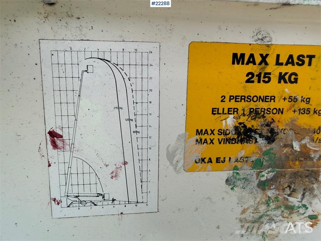 Dexter 25Z Lift Trailer mounted aerial platforms