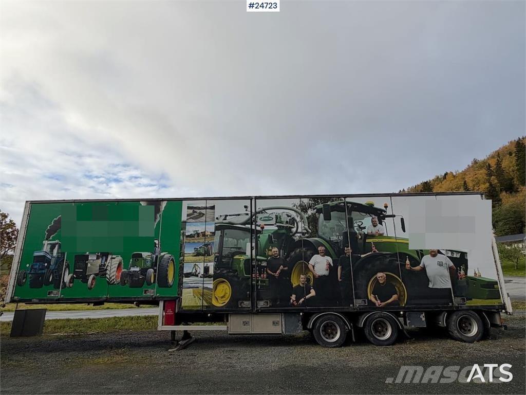 Ekeri Box semi-trailer with aluminium ramps Andre semitrailere