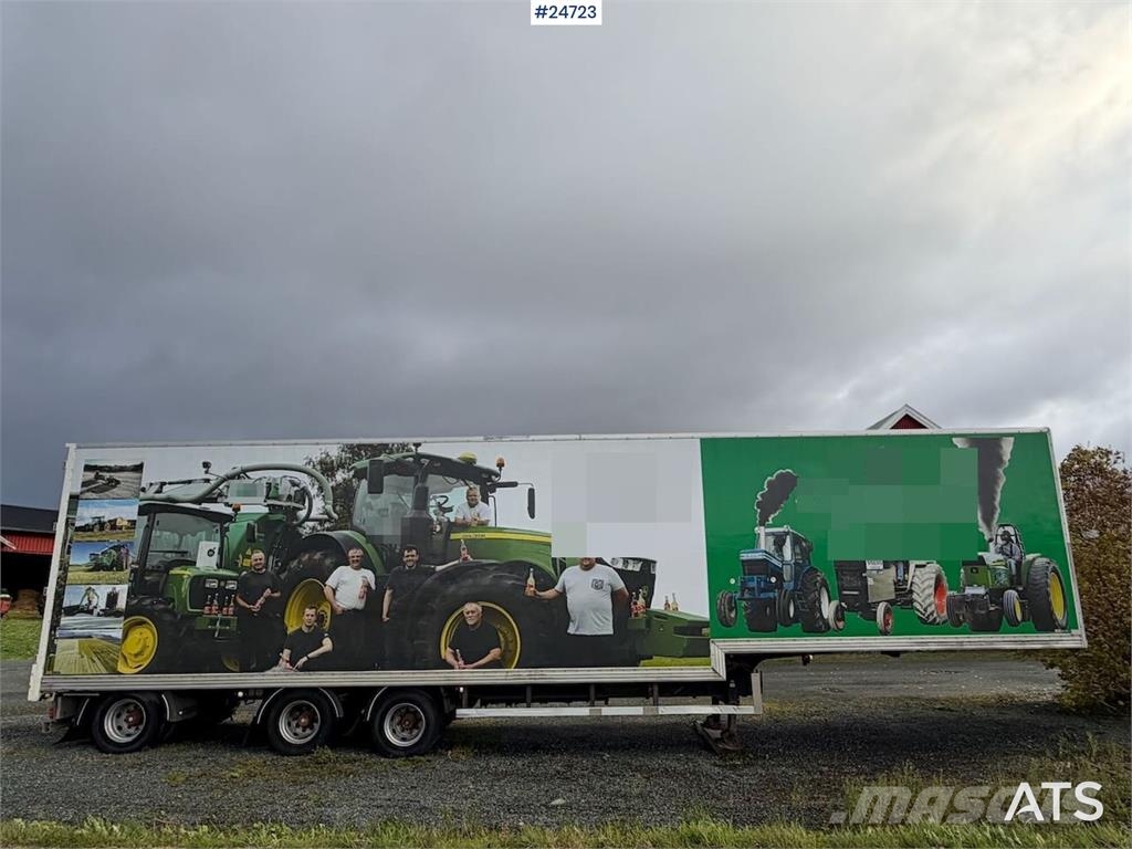 Ekeri Box semi-trailer with aluminium ramps Andre semitrailere