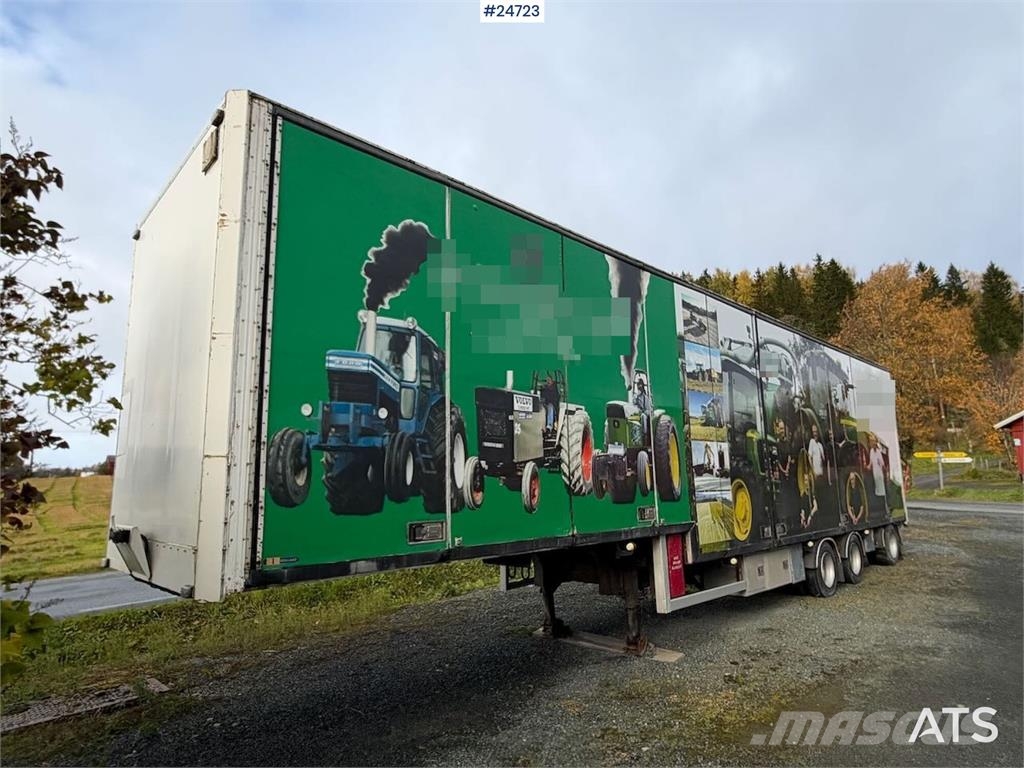 Ekeri Box semi-trailer with aluminium ramps Andre semitrailere