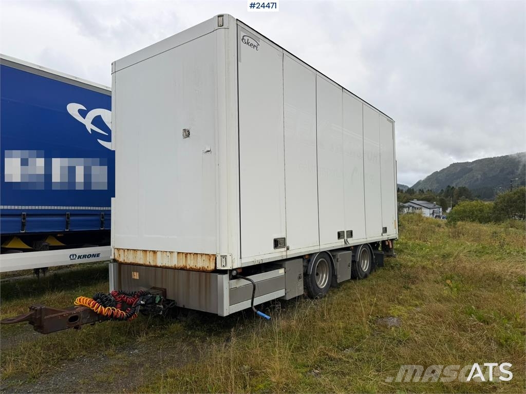Ekeri Box Trailer with Full Side Opening and 2-Ton Tail Skåpsläp