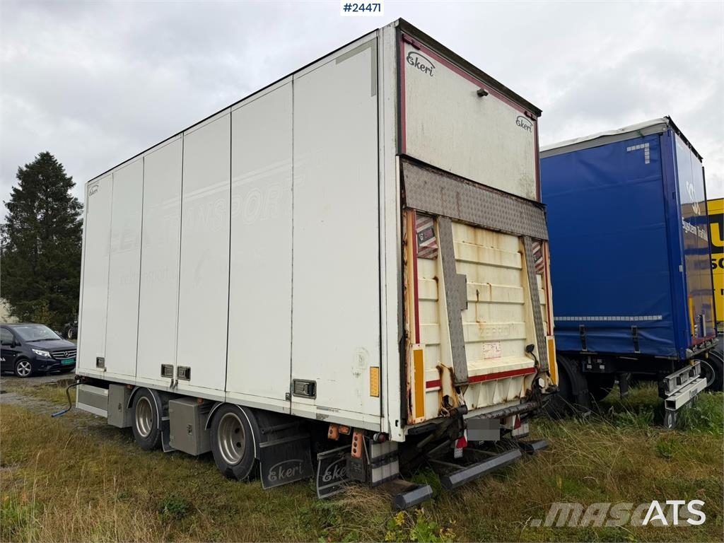 Ekeri Box Trailer with Full Side Opening and 2-Ton Tail Skåpsläp