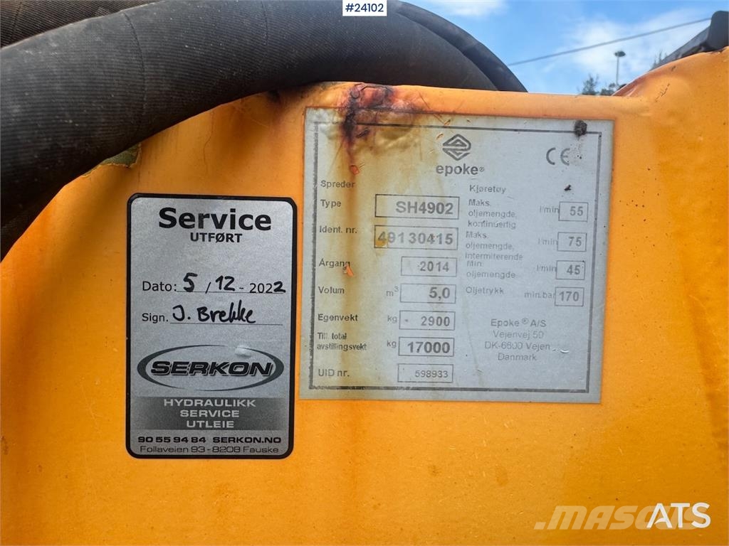 Epoke SH4902 Salt Spreader Transportation - Others