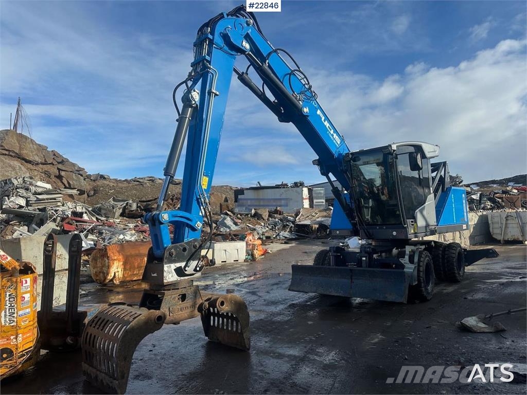 Fuchs MHL 320 S5 Material handler with grab. WATCH VIDEO Escavadeiras de rodas