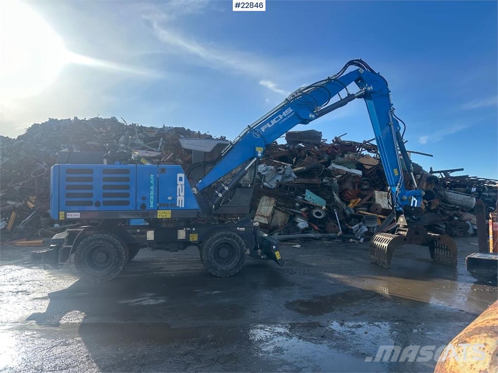 Fuchs MHL 320 S5 Material handler with grab. WATCH VIDEO Escavadeiras de rodas