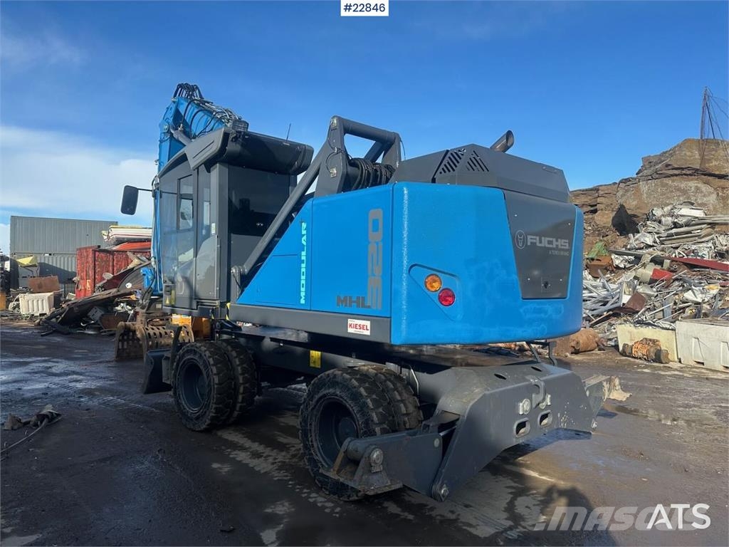 Fuchs MHL 320 S5 Material handler with grab. WATCH VIDEO Escavadeiras de rodas