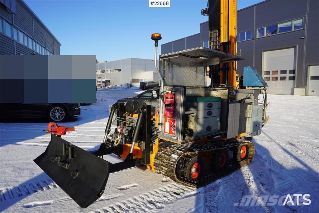 Geotech 504 Georigg med skjær Апаратура за повърхностна редова сеидба