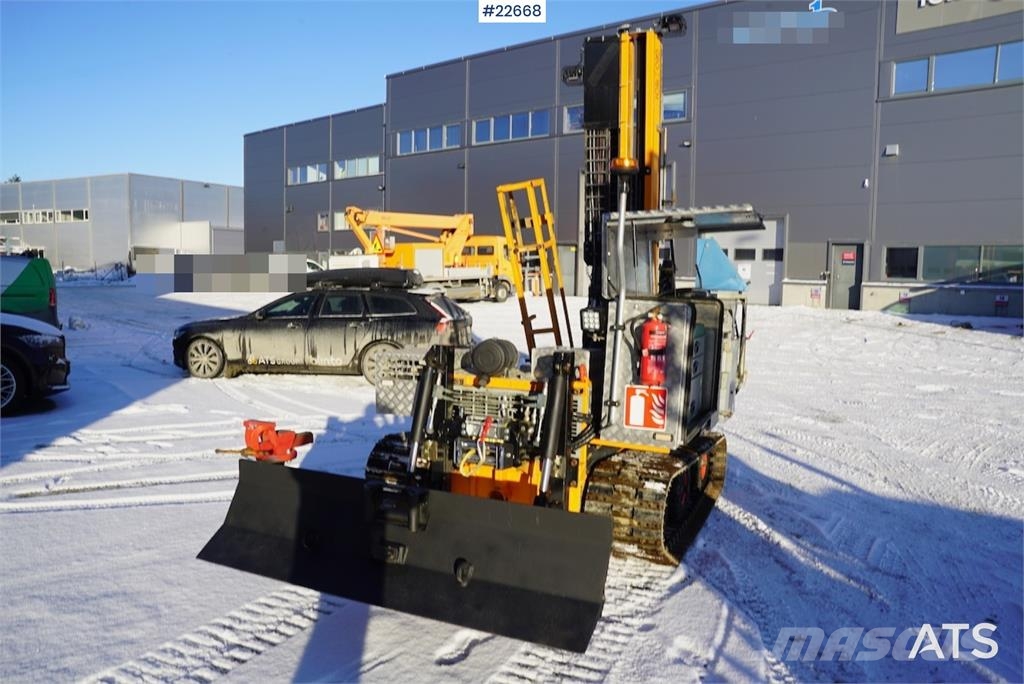 Geotech 504 Georigg med skjær Апаратура за повърхностна редова сеидба
