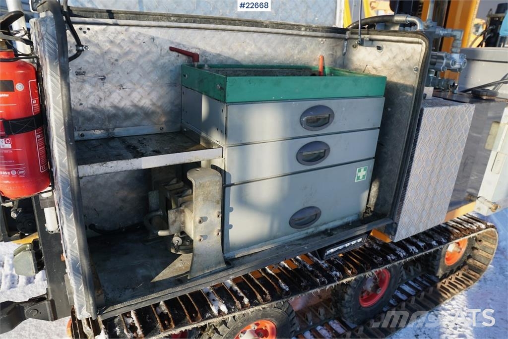 Geotech 504 Georigg med skjær Апаратура за повърхностна редова сеидба