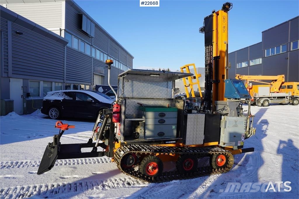 Geotech 504 Georigg med skjær Апаратура за повърхностна редова сеидба