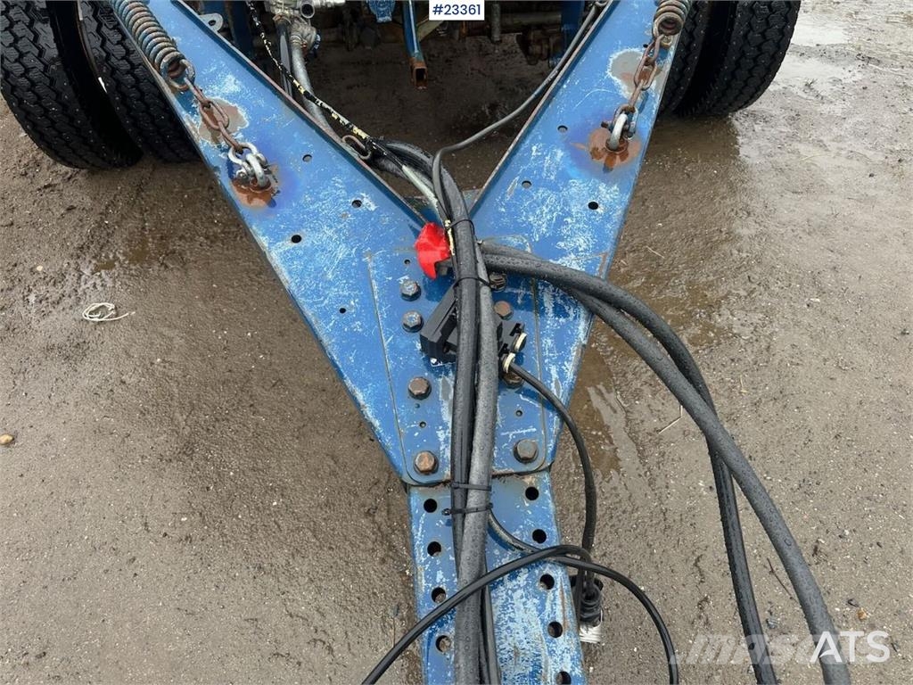 Goldhofer 24/80 machine trailer w/ two sets of tires لوادر منخفضة