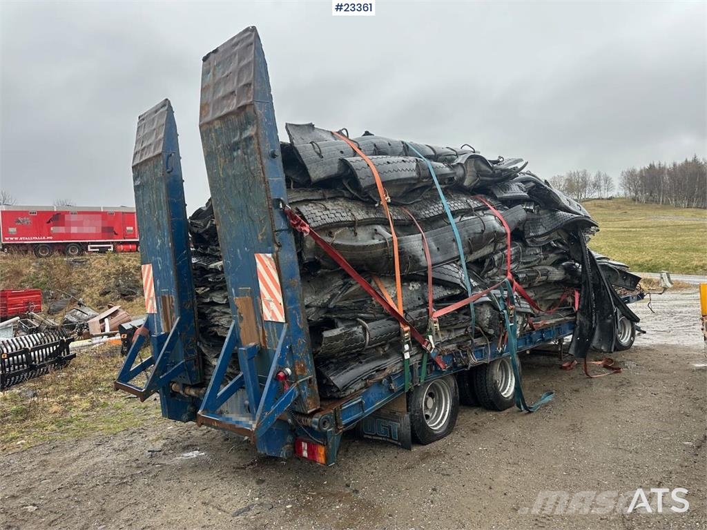 Goldhofer 24/80 machine trailer w/ two sets of tires لوادر منخفضة