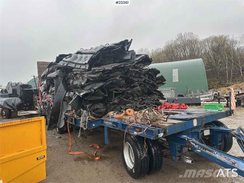 Goldhofer 24/80 machine trailer w/ two sets of tires لوادر منخفضة