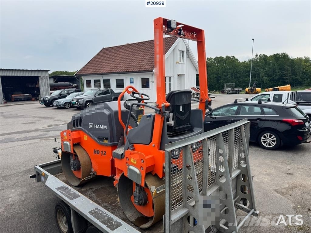Hamm HD12 VV Tandem roller. Котки тротуарні
