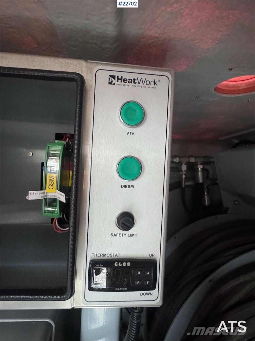 Heat Work HW3600. 590 hours! Heating and thawing equipment