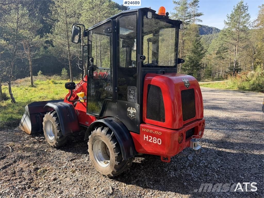Heracles H280 Wheel Loader w/Snow Plow, Bucket and Pallet F Wheel loaders