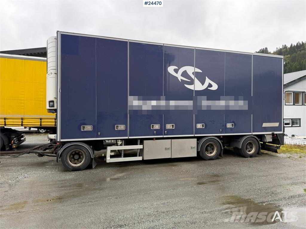 HFR 3 akslet Box Trailer with Full Side Opening and De Skåpsläp