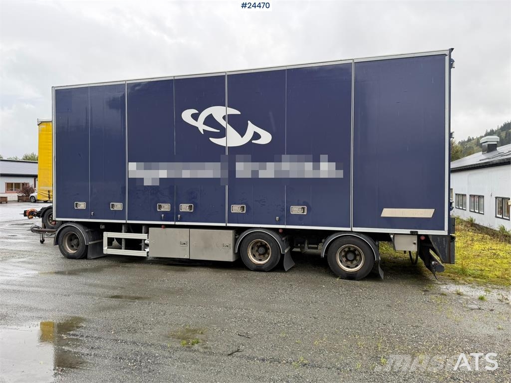 HFR 3 akslet Box Trailer with Full Side Opening and De Skåpsläp