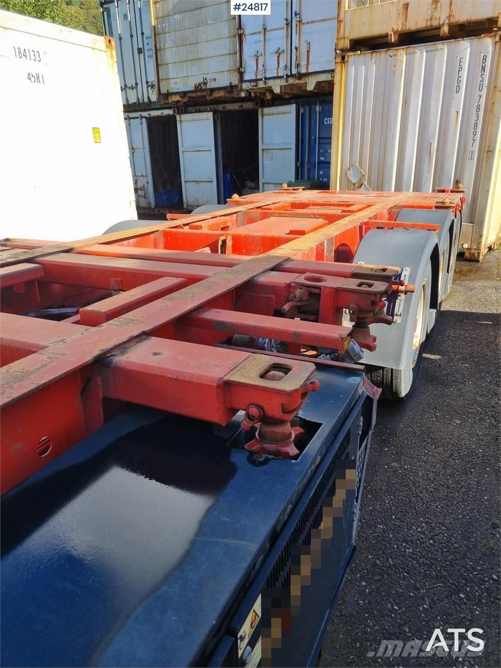 HFR 3 akslet Container Chassis with Thermo King Unit Kontejnerske prikolice