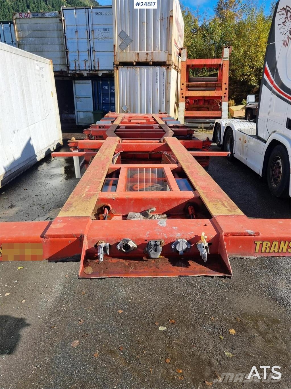 HFR 3 akslet Container Chassis with Thermo King Unit Kontejnerske prikolice